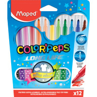Maped Fasermaler COLORPEPS, 12er Kartonetui