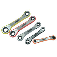 BRÜDER MANNESMANN Knarren-Ringschlüssel-Satz,...