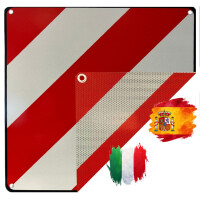 IWH Warntafel 2in1, 500 x 500 mm, weiß rot