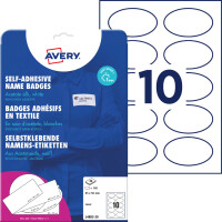 AVERY Zweckform Namensetiketten, 63,5 x 29,6 mm, weiß