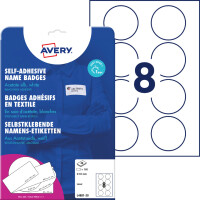 AVERY Zweckform Namensetiketten, 63,5 x 29,6 mm, weiß