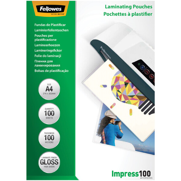 Fellowes Laminierfolientasche, DIN A5, glänzend, 160 mic