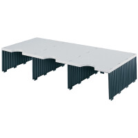 styro Aufbaueinheit styrodoc trio, 3 Fächer, schwarz...