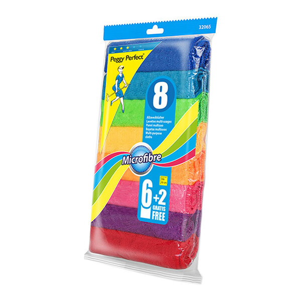 Peggy Perfect Microfaser-Allzwecktücher, 8er Pack