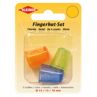 KLEIBER Fingerhut, farbig sortiert, 3er Set