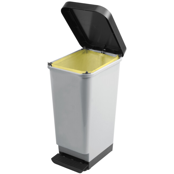CEP Tret-Abfalleimer ROSSIGNOL, 45 Liter, Carbon Muster