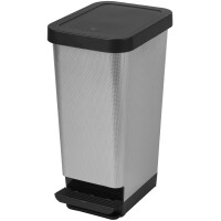 CEP Tret-Abfalleimer ROSSIGNOL, 45 Liter, Carbon Muster
