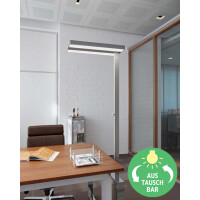 MAUL LED-Stehleuchte MAULjaval, dimmbar, mit Standfuß