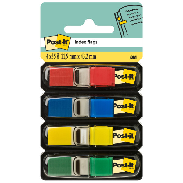 Post-it Haftmarker Index Mini, 11,9 x 43,2 mm, Trendfarben