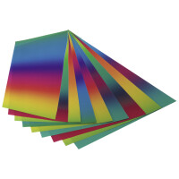 folia Regenbogenpapiermappe, 225 x 320 mm, 100 g qm