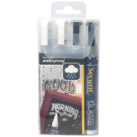Securit Kreidemarker WATERPROOF MEDIUM, 4er Etui