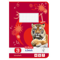 herlitz Schulheft x.book, DIN A5, Lineatur 4 liniert
