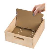 HAN Holz-Karteitrog für 1.500 Karten, A6 quer