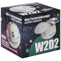 WEDO Mini-Tischstaubsauger W2D2, wiederaufladbar, weiß