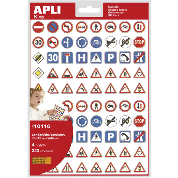APLI kids Sticker "Verkehrsgesetze"