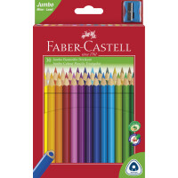 FABER-CASTELL Dreikant-Buntstifte Jumbo, 10er Etui