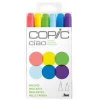 COPIC Marker ciao, 6er Set "Brights"