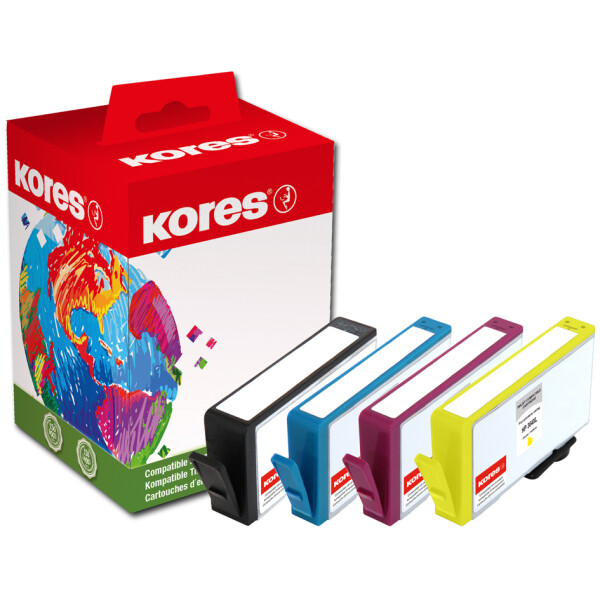 Kores Multi-Pack Tinte G1712KIT ersetzt hp CN684EE CB323EE