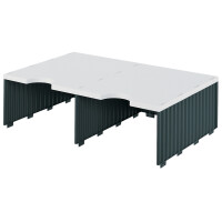 styro Aufbaueinheit styrodoc duo, 2 Fächer, schwarz...