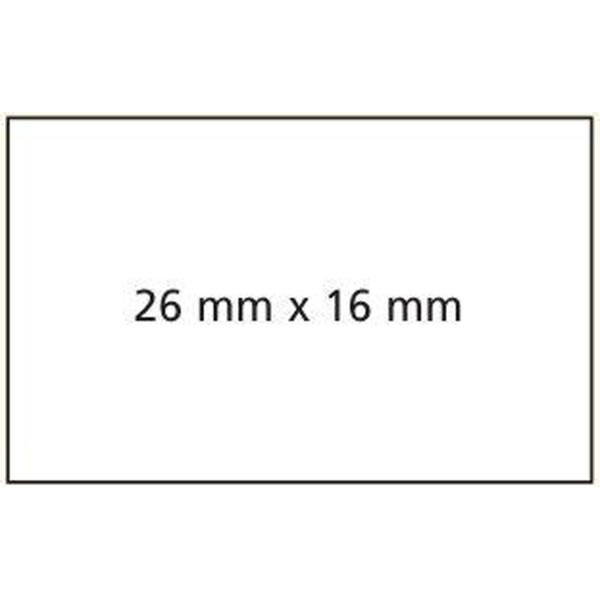 APLI Etiketten für Preisauszeichner, 26 x 16 mm, gelb