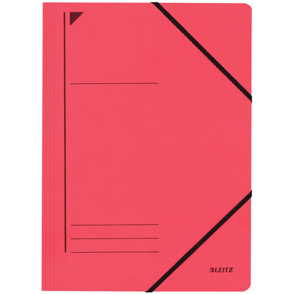 LEITZ Eckspannermappe, DIN A4, Karton 450 g qm, rot