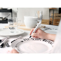 KREUL Glass & Porcelain Pen Handlettering, 4er-Set