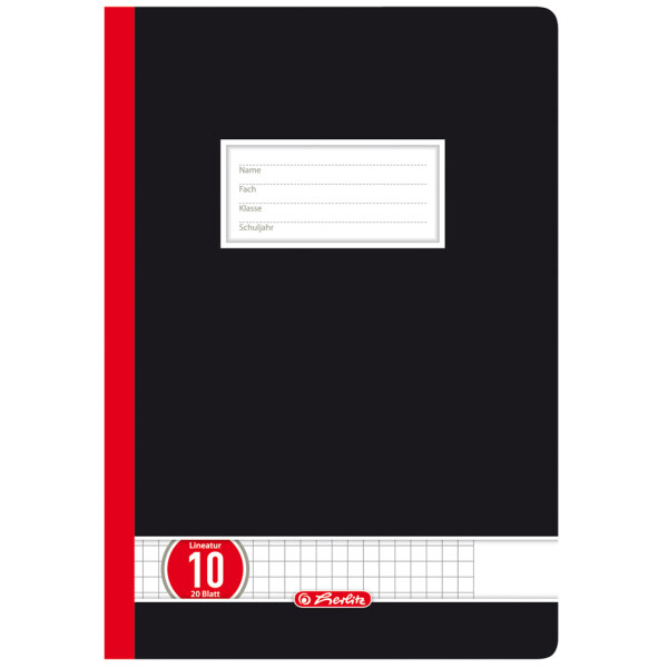 herlitz Oberschulheft x.book, DIN A4, kariert mit Rand