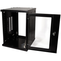 LogiLink 10" Wandverteiler SoHo, montiert, 8 HE, lichtgrau