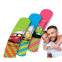 Lifemed Kinder-Pflaster-Strips "Autos", 10er