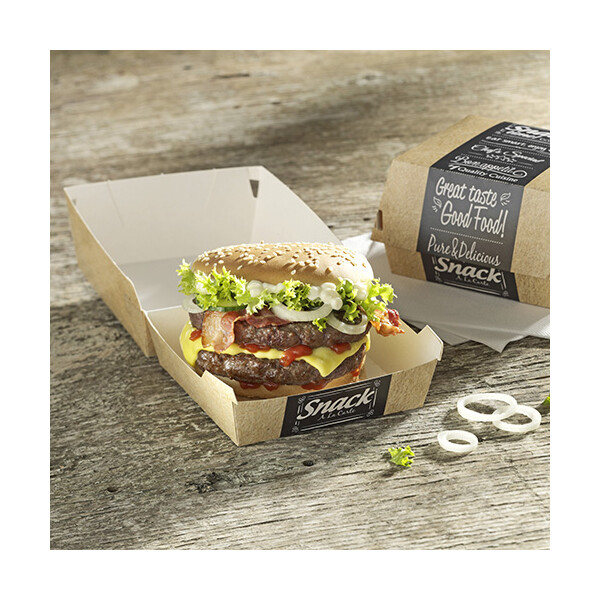 PAPSTAR Burgerbox "pure", Maße: 115 x 110 x 70 mm, groß