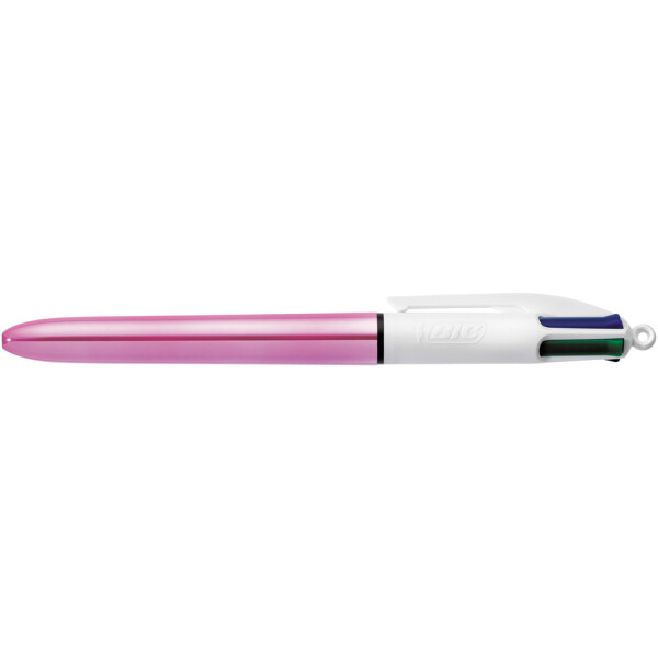 BIC Druckkugelschreiber 4 Colours Shine, 0,32 mm, blau