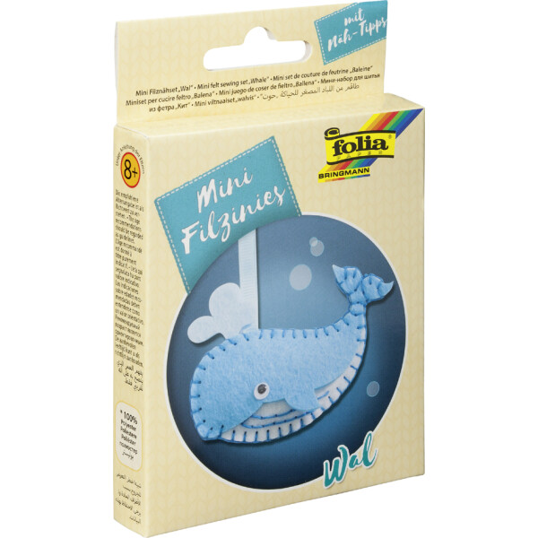 folia Mini Filz-Nähset "Filzinies", 13-teilig, Giraffe