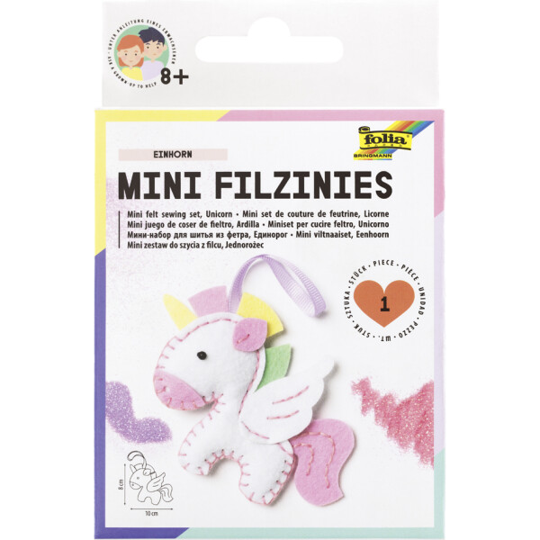 folia Mini Filz-Nähset "Filzinies", 13-teilig, Giraffe