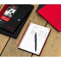 Oxford Black n Red Notizbuch - gebunden, DIN A4, liniert