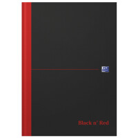 Oxford Black n Red Notizbuch - gebunden, DIN A4, liniert
