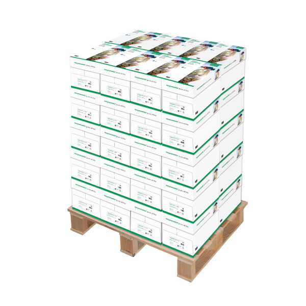 RECYCONOMIC Pure Recyclingpapier Naturweiß A3 80g - 1 Palette (50.000 Blatt)