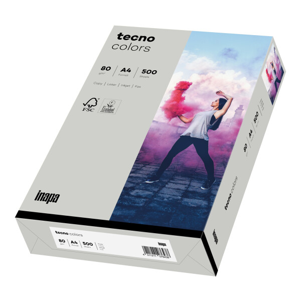 tecno colors grau Kopierpapier A4 80g/m2 - 1 Palette (100.000 Blatt)