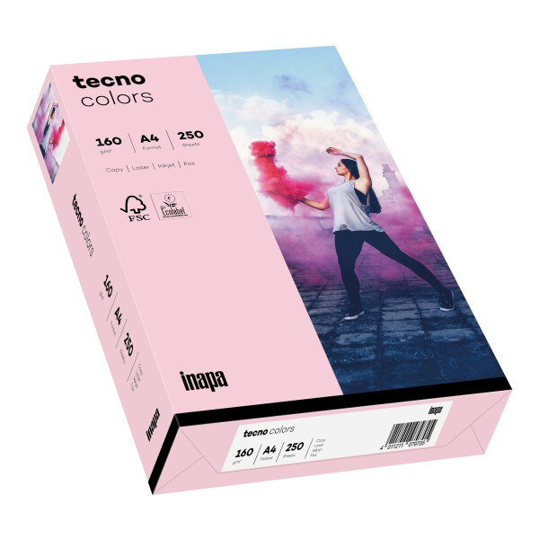 tecno colors hellrosa Kopierpapier A4 160g/m2 - 1 Palette (50.000 Blatt)