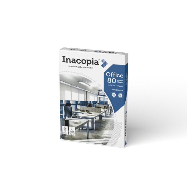 INACOPIA Office Businesspapier weiß A3 80g - 1 Palette (50.000 Blatt)