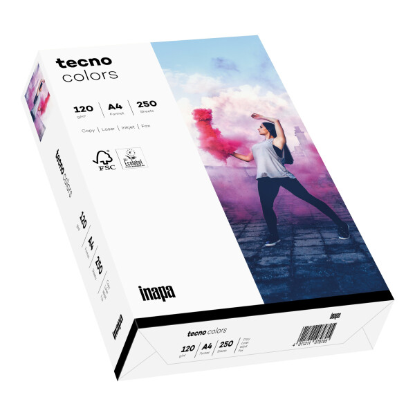 tecno colors weiß Kopierpapier A4 120g/m2 - 1 Palette (50.000 Blatt)