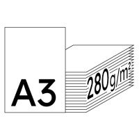 Color Copy hochweiß Kopierpapier A3 280g/m2 - 1 Karton (750 Blatt)