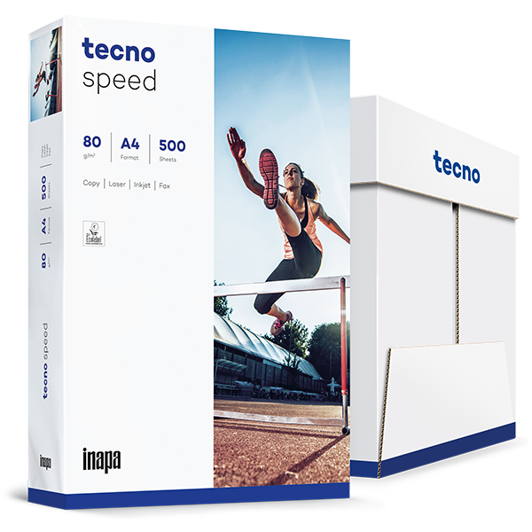 TECNO Speed Universalpapier weiß A4 80g - 1 Karton (2.500 Blatt)