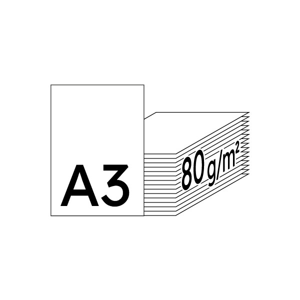 tecno colors leuchtend grün Kopierpapier A3 80g/m2 - 1 Karton (2.500 Blatt)