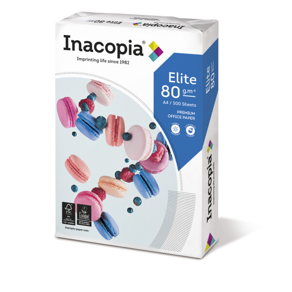 INACOPIA Elite Maxbox Premiumpapier weiß A4 80g - 1 Karton (2.500 Blatt)