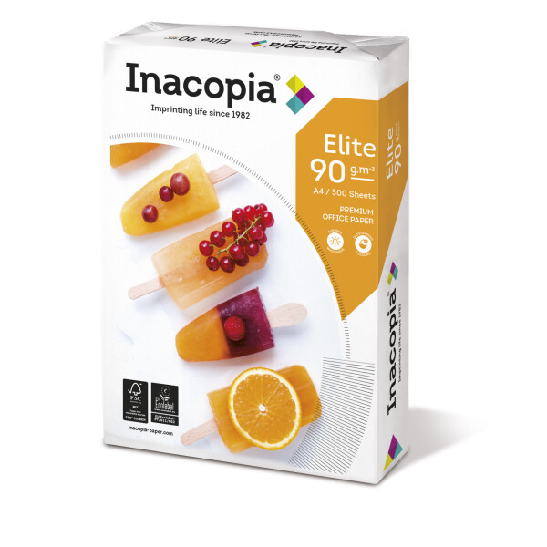 INACOPIA Elite Premiumpapier weiß A4 90g - 1 Karton (2.500 Blatt)