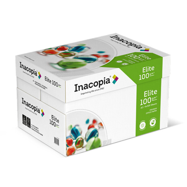 INACOPIA Elite Premiumpapier weiß A4 100g - 1 Karton (2.500 Blatt)