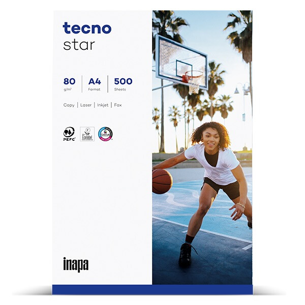 TECNO Star Businesspapier weiß A4 80g - 1 Karton (2.500 Blatt)