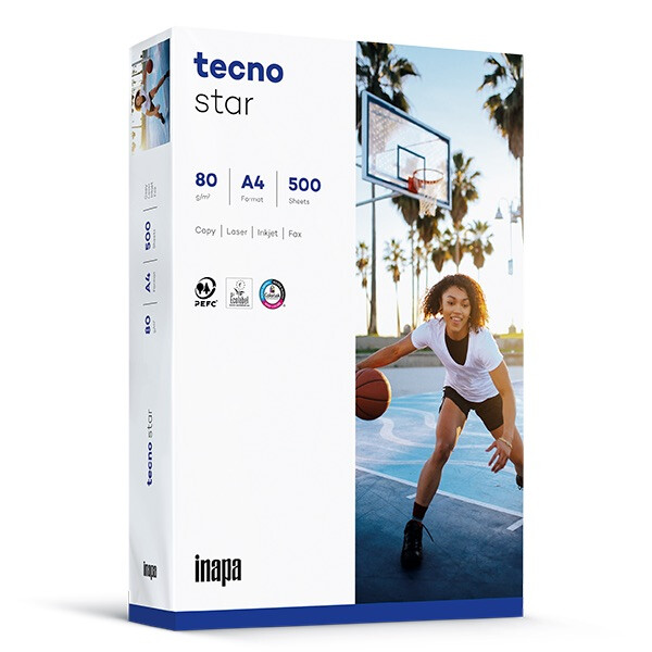 TECNO Star Businesspapier weiß A4 80g - 1 Karton (2.500 Blatt)