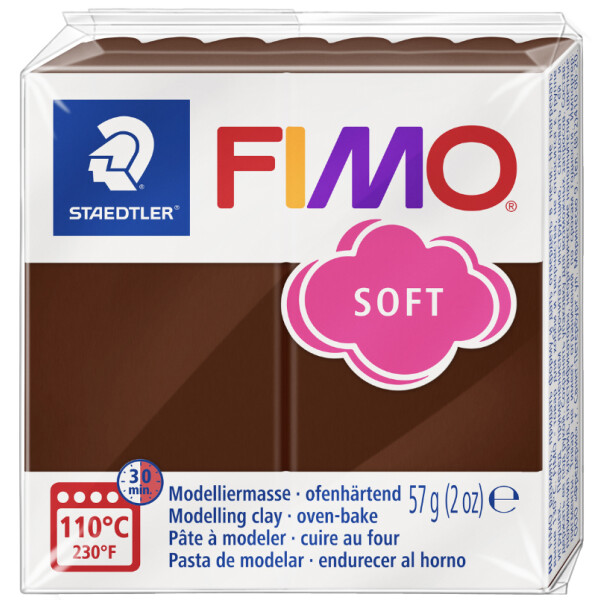FIMO SOFT Modelliermasse, ofenhärtend, weiß, 57 g