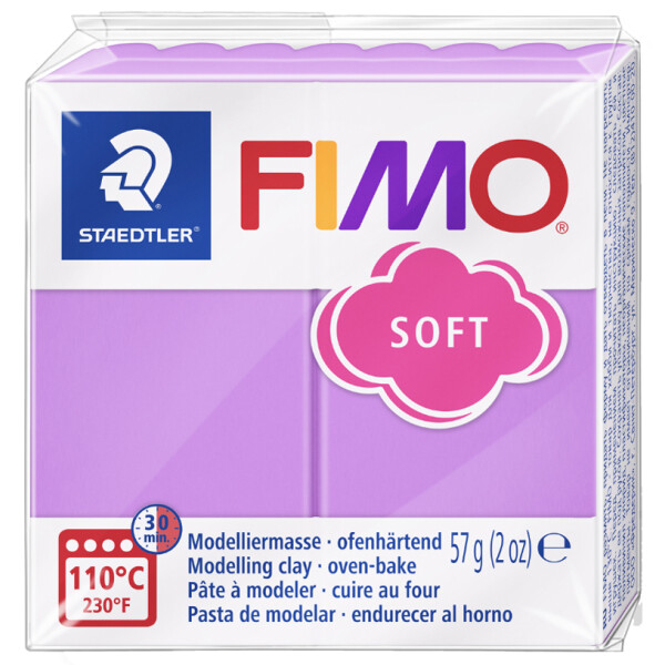 FIMO SOFT Modelliermasse, ofenhärtend, weiß, 57 g